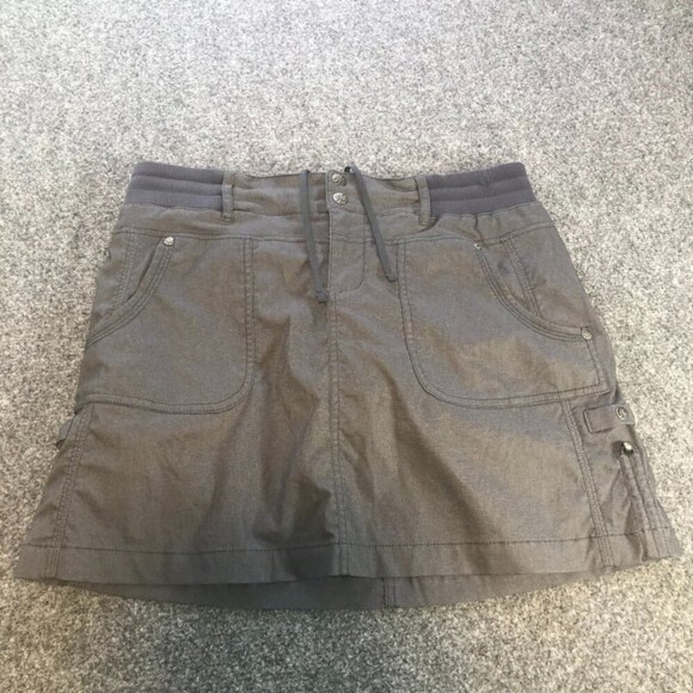 Athleta Skort Womens 6 Gray Lined Skirt Performance Pockets Pickleball